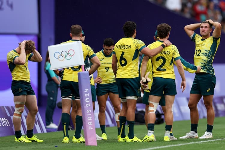 Australia have finished fourth in the men's Sevens in Paris. Photo: Getty Images