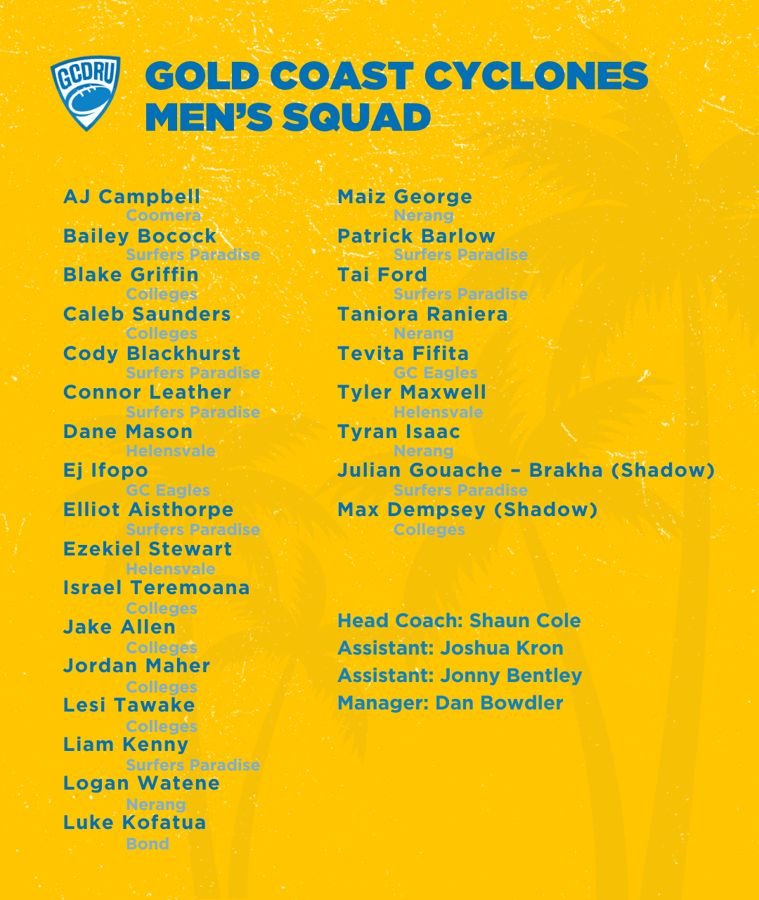 Men's squad